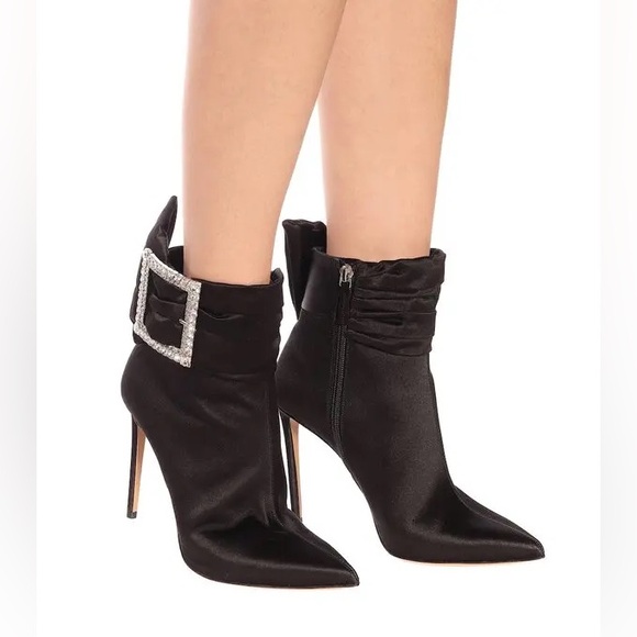 US 5 ALEXANDRE VAUTHIER Yasmin Satin Ankle Boots NWT - Picture 5 of 5